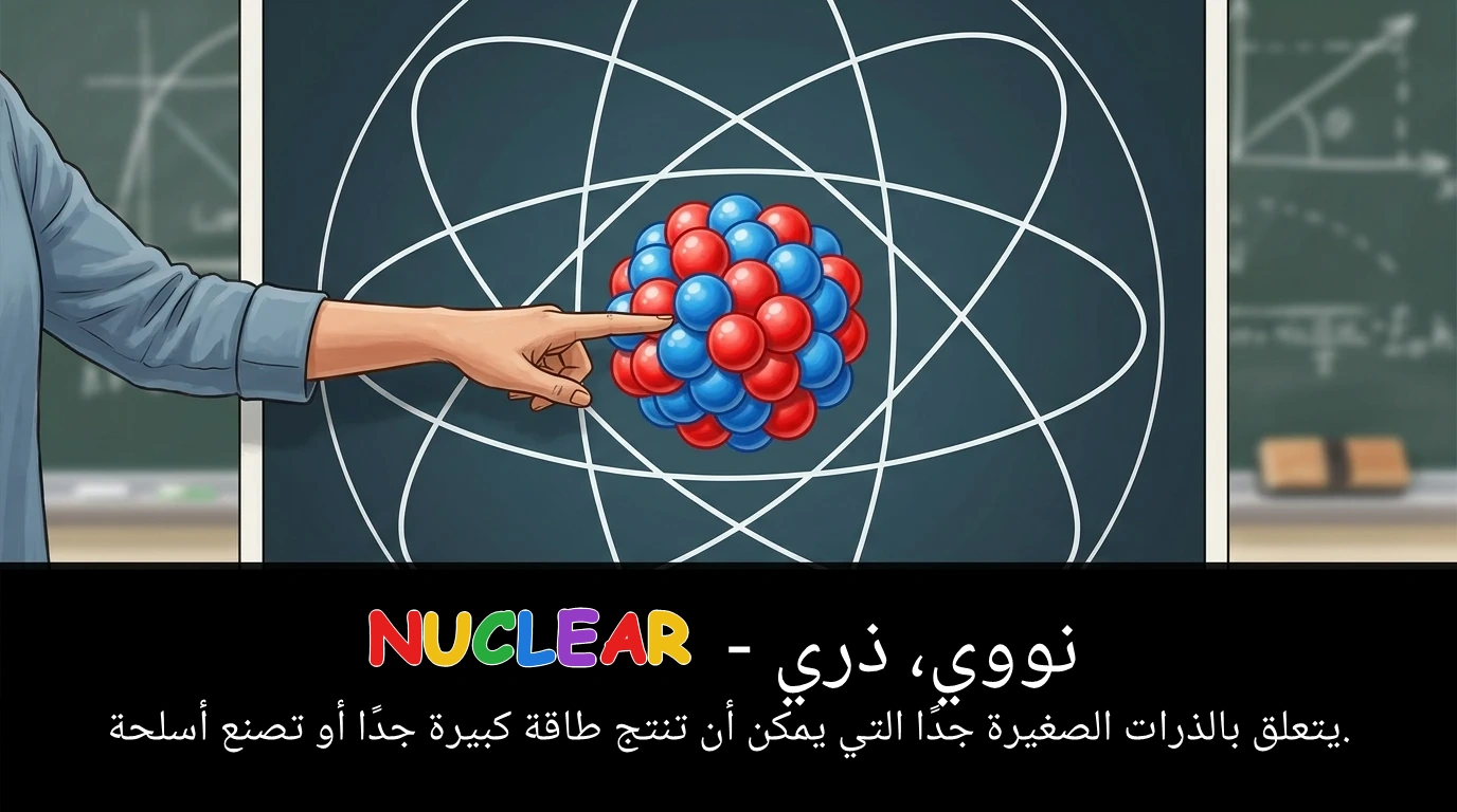 Arabic Illustration for nuclear